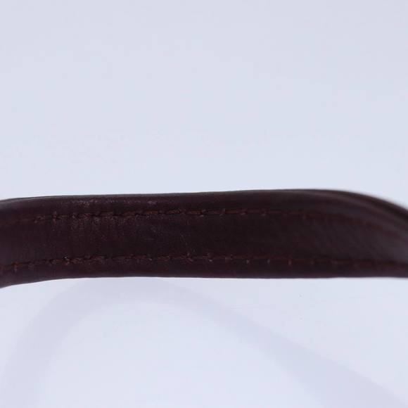 CELINE Chain Shoulder Bag Leather 2way Bordeaux Auth 87001 - Picture 8 of 16